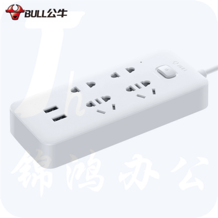 公牛 UUA124  USB插座智能插座充电插排拖接线板 1.5米 10A