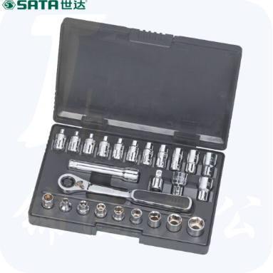 世达（SATA）25件13MM系列穿透式套筒组套货号货号09131