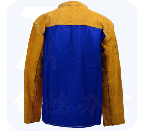 威特仕 44-2530 雄蜂王牛皮透气款电焊工服背部凉爽款上身烧焊焊服 XXL