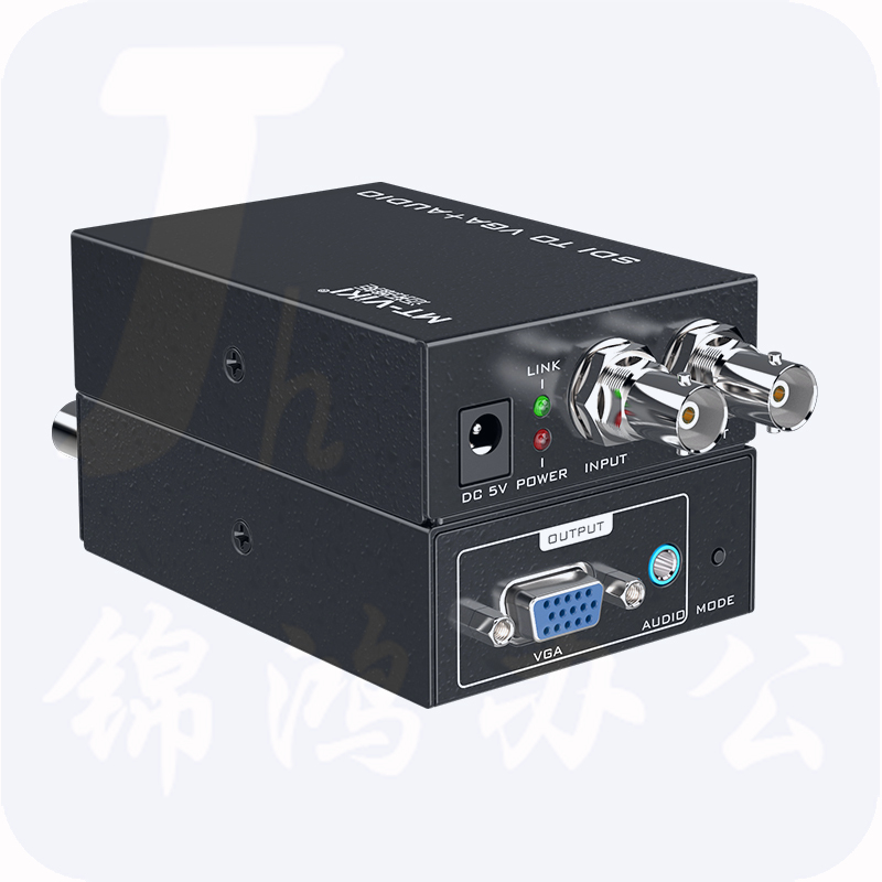 迈拓维矩MT-SV12 sdi转vga转换器音视频同步高清广播级中继环出1080p