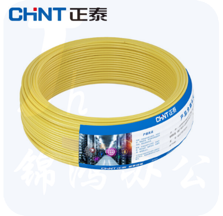 正泰 BV-1.5平方 单芯单股 塑铜线 黄色 100米/盘