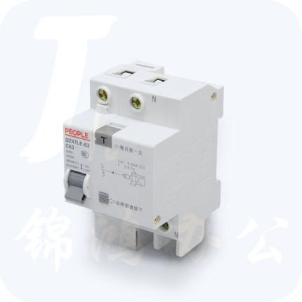 人民电器  DZ47LE-1P40A 拼装  漏电保护器