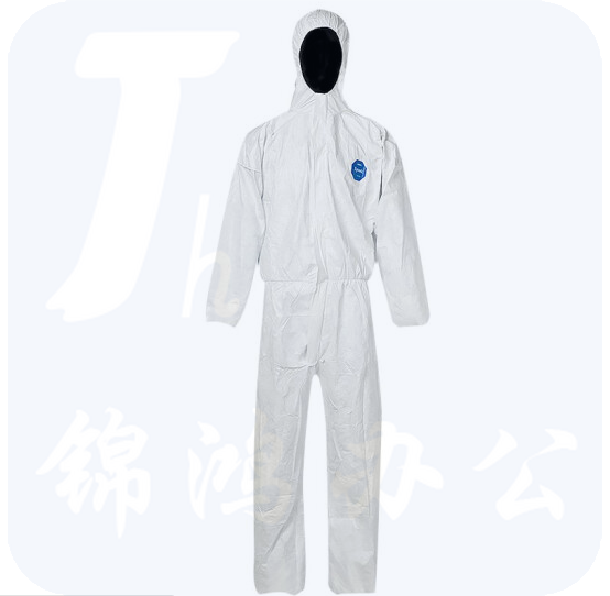 杜邦 连体防护服双面料400D透气实验室防尘带头罩不带脚套XXL