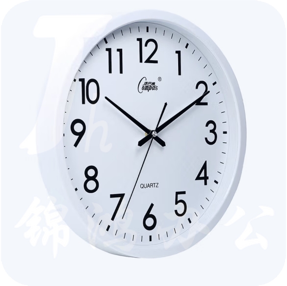 康巴丝 挂钟  钟表 时尚卧室客厅办公静音时钟挂表  尺寸：38