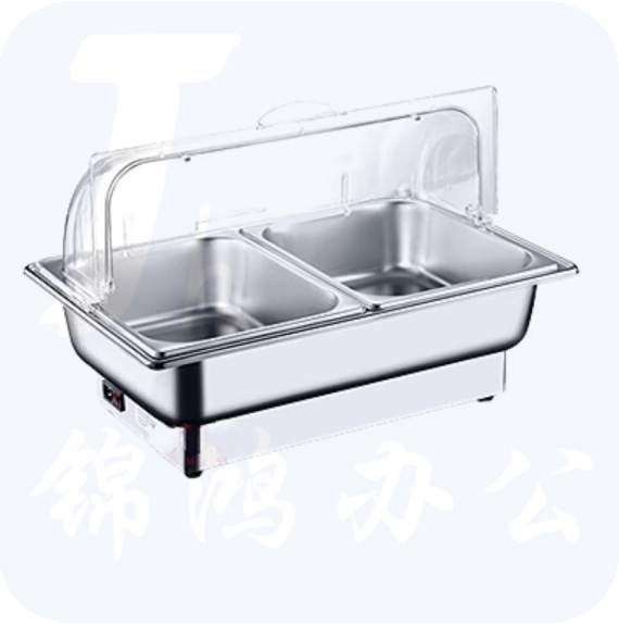 不锈钢自助餐炉  双格 10L  货号：JC