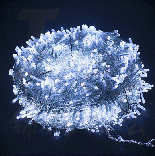 LED小彩灯 白色 插电款-20米 200灯闪灯串灯满天星户外七彩变色霓虹灯