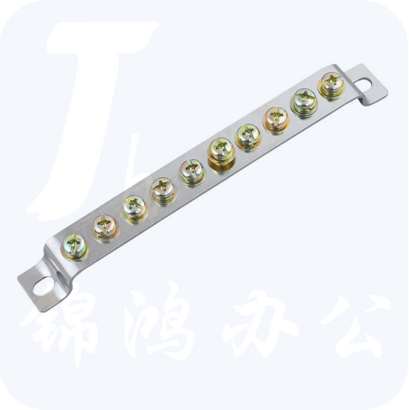 零线接地排10位  配电柜接地排零地线端子 货号：XH