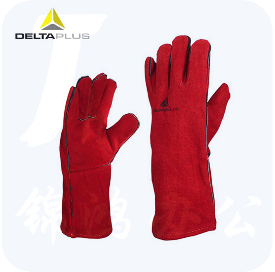 代尔塔 205515 电焊手套隔热焊工防火阻燃劳保手套