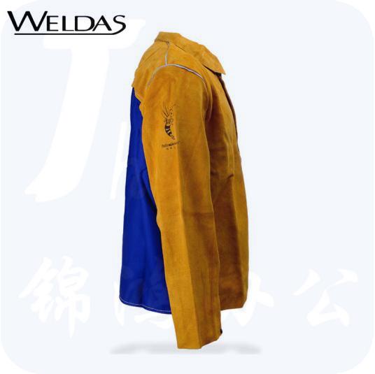 威特仕 / WELDAS 44-2530 雄蜂王牛皮透气款电焊工服背部凉爽款上身烧焊焊服 XXXL 1件
