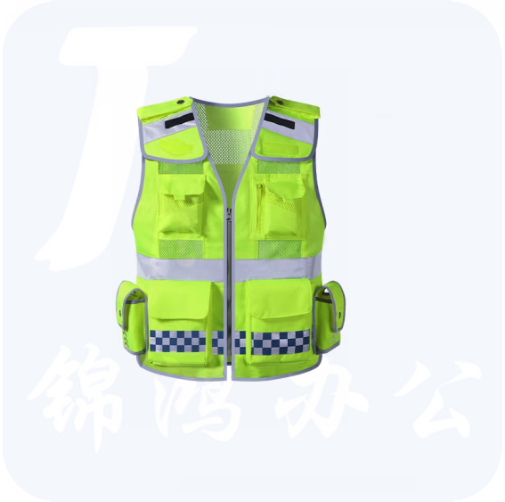 反光安全背心  荧光黄网眼透气马甲  货号：JC