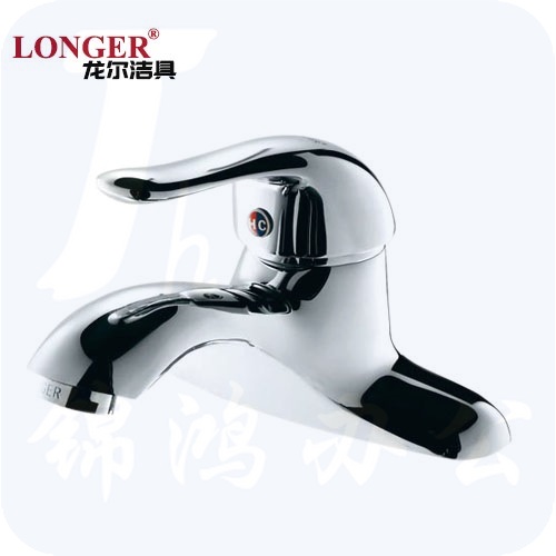 双孔面盆龙头洗脸盆冷热水龙头    LE-9171