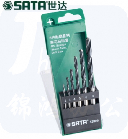 世达（SATA）6件耐磨直柄麻花钻组套 52906