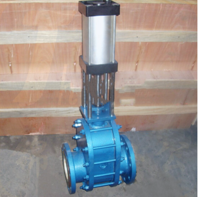 气动双闸板阀DN50 法兰连接接口公称压力10bar Z644TC-10C