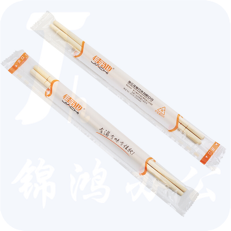 佳驰 野营 家用 快餐一次性卫生筷子 50双独立包装筷子 送牙签 圆形款JC-2152