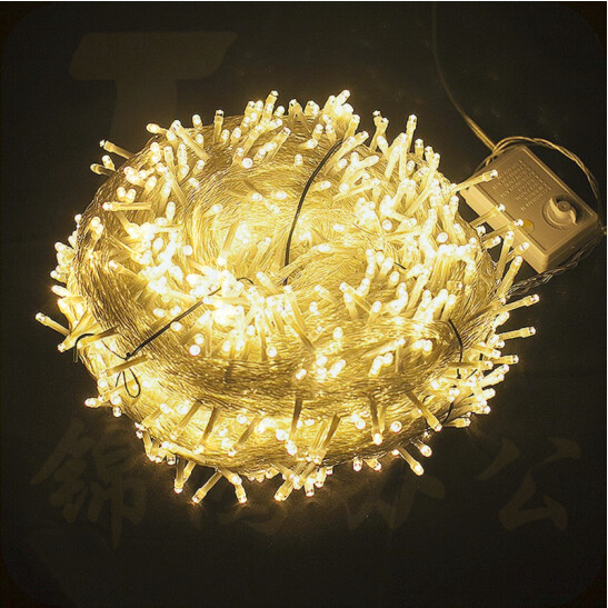 LED小彩灯 暖色 插电款-20米 200灯闪灯串灯满天星户外七彩变色霓虹灯