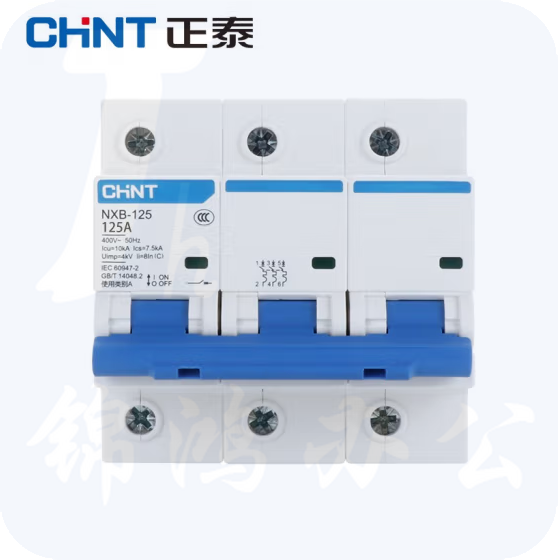 正泰  过载空气开关NXB-125-3P-C125 小型断路器3P 125A