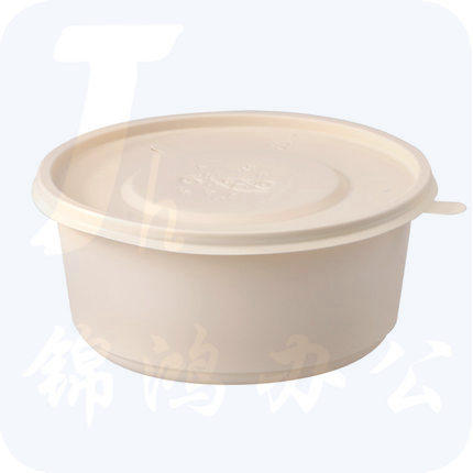 可降解餐盒  一次性圆形外卖盒打包盒  H03   500ml  600个/箱