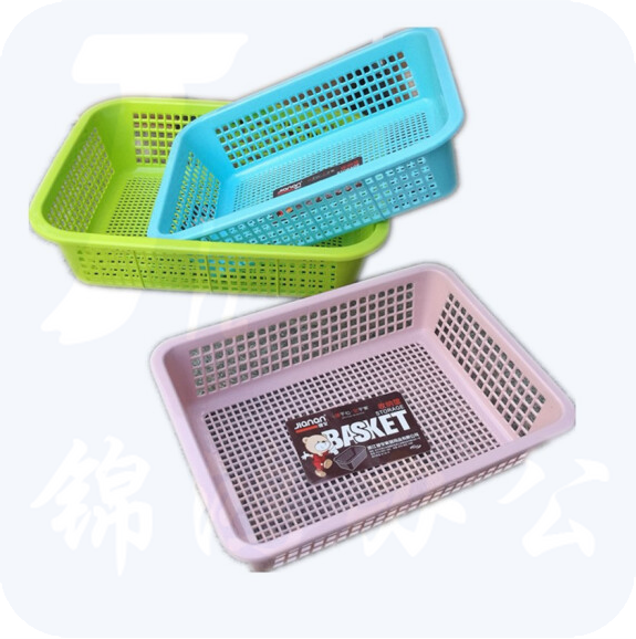 健安 长方形滤水篮 厨房果蔬箩 塑料筛 淘米筛 方筛 长36cm 宽27.5cm 高9cm 中号 5016货号：LJ