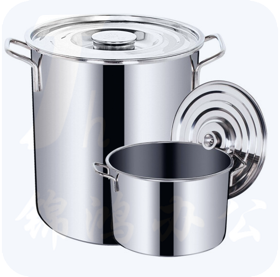 不锈钢桶圆桶 带盖汤桶 卤桶  大容量加厚汤锅  直径50高度50cm约110L