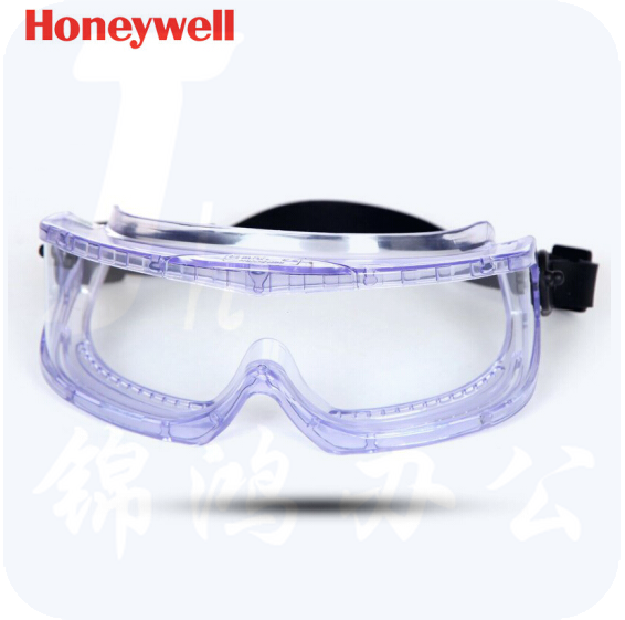 Honeywell/霍尼韦尔护目镜	聚醋酸酯防化镜片 防雾护目镜 橡胶头带	1007506