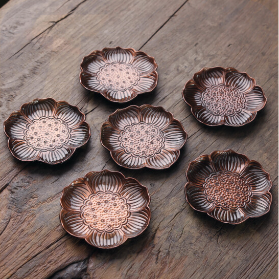 紫砂壶品茗杯托  货号：GD