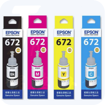 爱普生T672 系列四色套装 原装 墨水