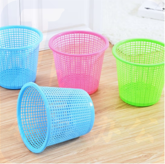 纸篓 带眼废纸篓  圆形塑料垃圾桶