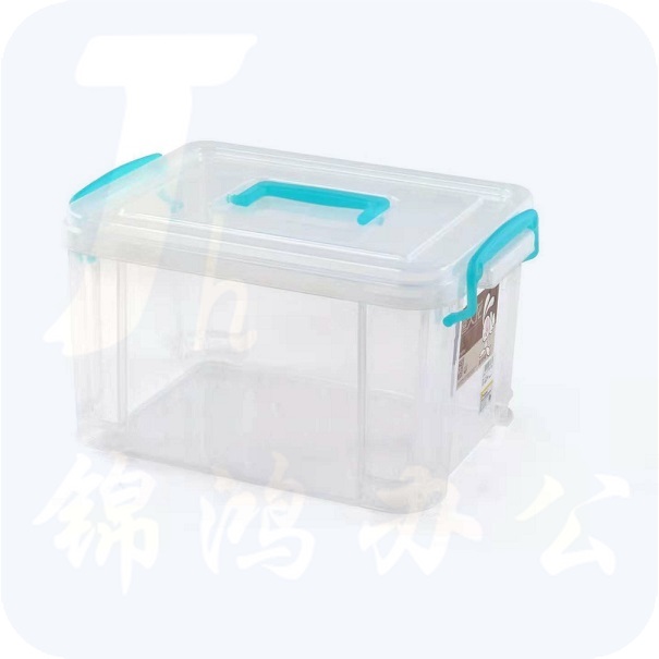 禧天龙透明收纳箱32.6*23.5*19cm塑料储物箱整理箱