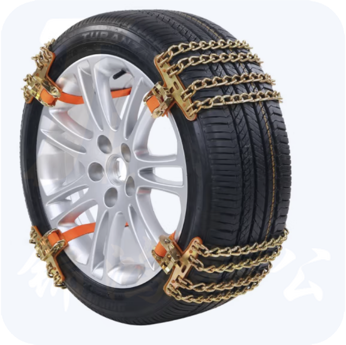 防滑链 铁质 雪地防滑链 汽车货车轮胎通用加粗应急脱困铁链 4道 大号（6条起订）