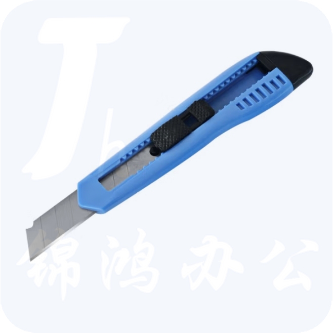得力 2003 美工刀/裁纸刀 手动锁定 蓝色 (单位：把)