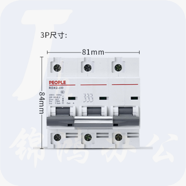 人民电器 RDX2 3P/80A 大功率断路器
