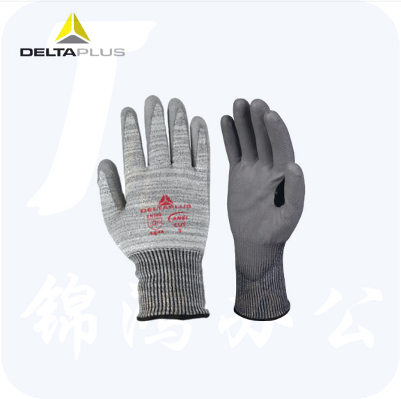 代尔塔 202011防切割手套 PU涂层TAEKI防割纤维透气劳保手套
