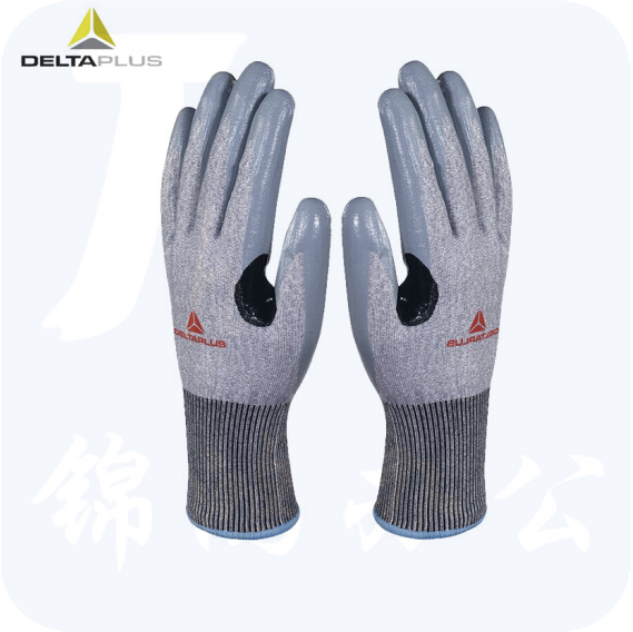 代尔塔  202010 4级丁腈涂层袖口加长防割手套 SOFTnocut?防切割纤维