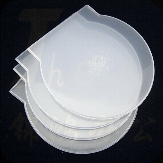 加厚型 光盘盒 DVD半圆CD盒子CD壳光碟盒 扇形光盘壳 50个/包