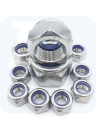 巨联（JULIAN）304不锈钢尼龙防松自锁紧螺母螺帽M4