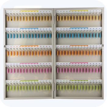 钥匙箱 金属钥匙箱 钥匙箱壁挂式汽车钥匙管理箱子锁匙收纳盒 160位