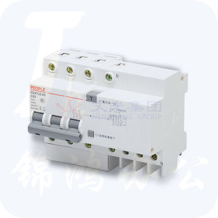 人民电器 DZ47LE-3P40A 4L 漏电保护器