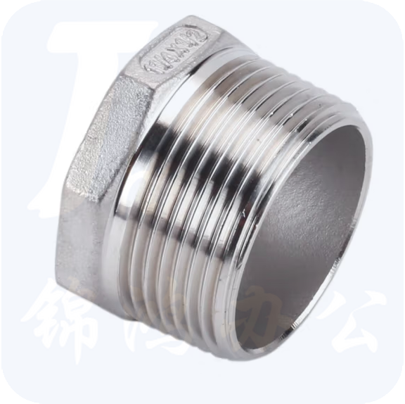 不锈钢内六分转外四分   接头  货号：JC