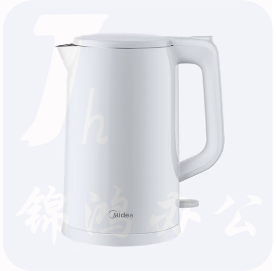 美的（Midea）电热水壶 家用烧水壶双层防烫开水壶 304不锈钢水壶  1.7L AEK1769