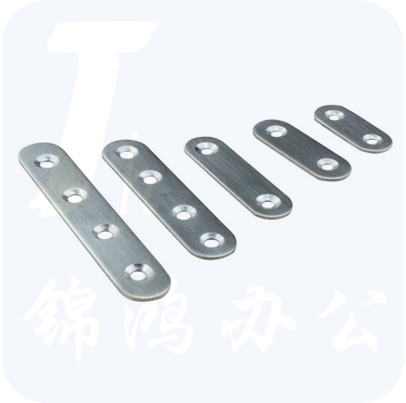 不锈钢家具连接件 一字型平角片固定码层板拖 158*20*3mm  货号：JC