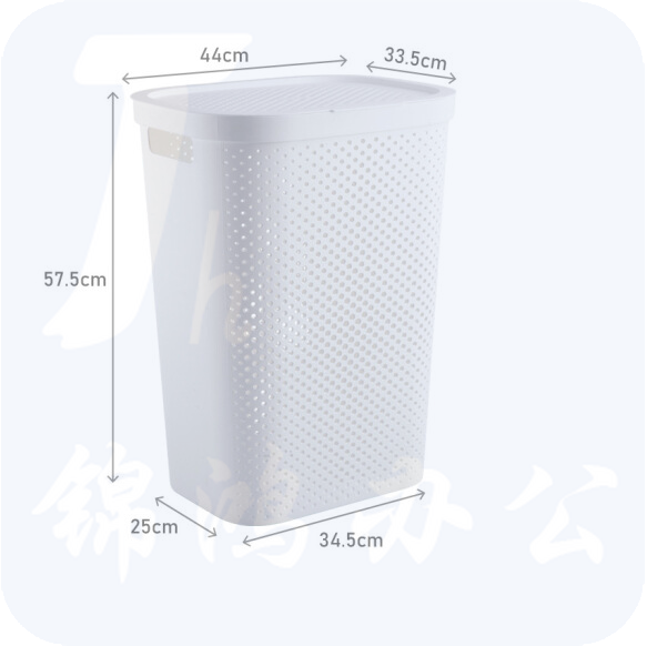特大号带盖衣服收纳篮卧室脏衣娄家用简约收纳箱带盖脏衣篮
