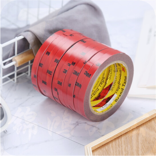 3M胶带 泡棉双面胶带 汽车/家居通用胶粘 无痕 耐水 耐用 耐高温 10mm*3m