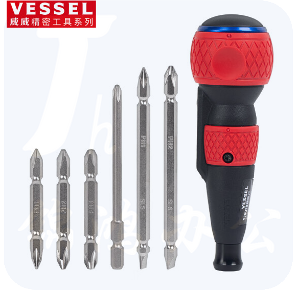 威威 原装进口十字一字USB充电式电动螺丝刀 220USB-6C 标配6支批头 1套 销售单位：套   货号：GD