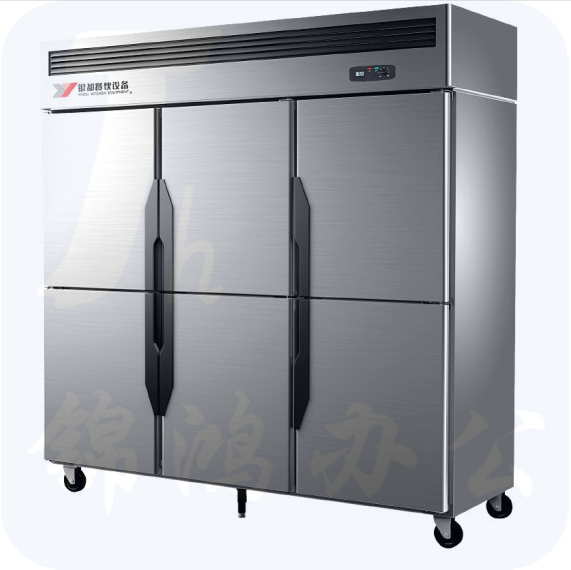 银都  1230L 六门冷藏冰柜双温 1800*740*1920