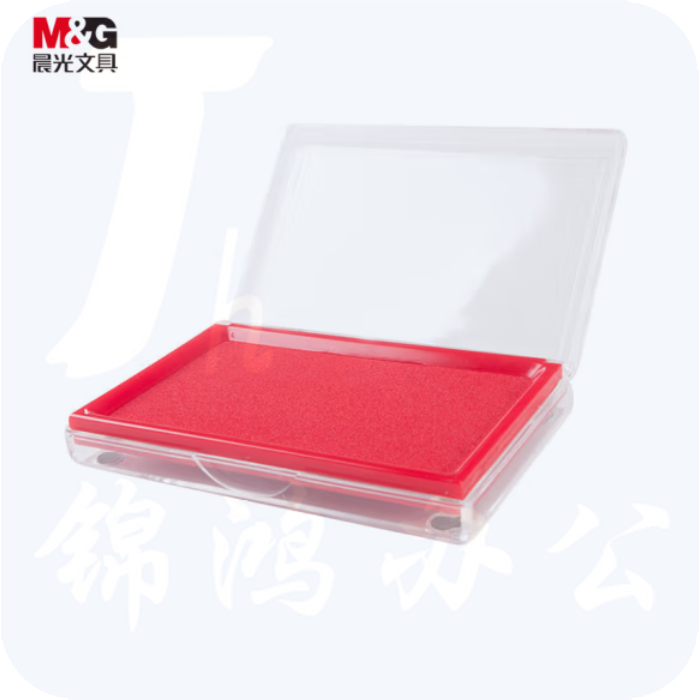 晨光 红色印台138*88mm方形印台印泥 AYZ97513