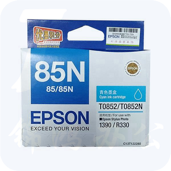 爱普生 T0852 (T1222)  蓝色 C13T122280（适用PHOTO 1390 R330）