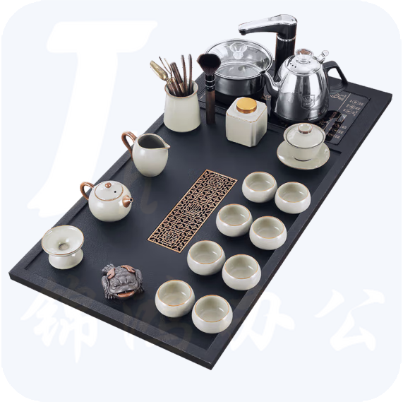 唐丰 茶具套装全自动烧水壶一体茶盘家用客厅高档泡茶功夫茶台  货号：JC