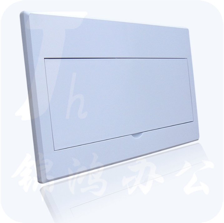 平板型配电箱盖板 ABS塑料全白面板盖子  15回路尺寸约360*250  货号：JC