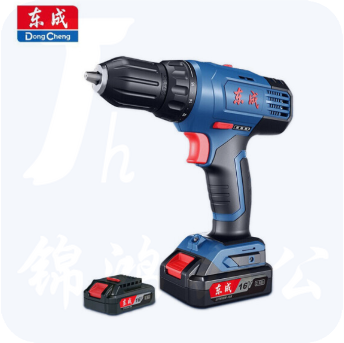 东成 DCJZ18-10E 双电版 锂电钻充电式起子机手电钻多功能套装16V电动螺丝刀