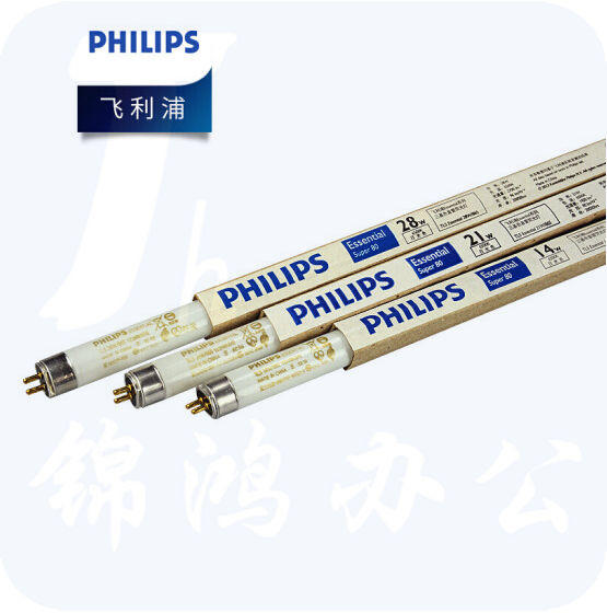 飞利浦  T5日光灯管 经济型三基色荧光灯管  21W 900mm  日光色6500K  40根/箱